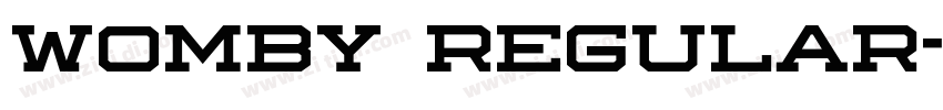 womby Regular字体转换